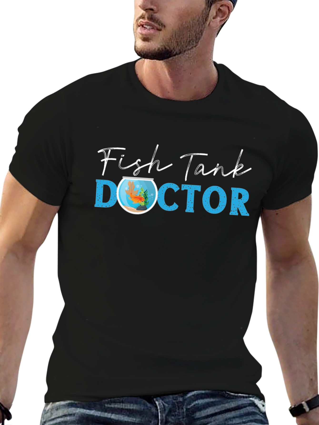 Fish Tank Doctor T-Shirt - Novelty Graphic Tee