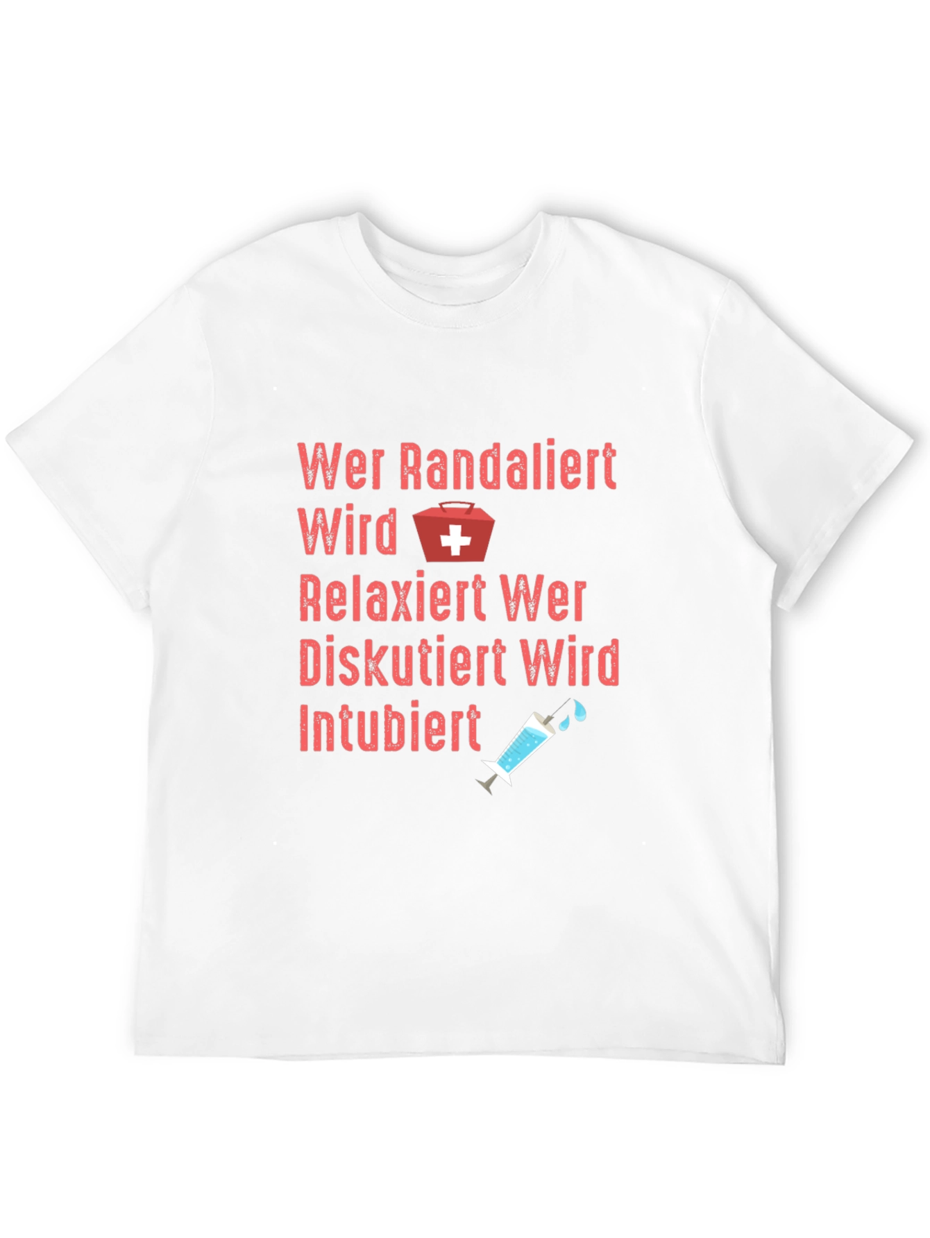 Funny German Nurse T-Shirt - Intubiert Design