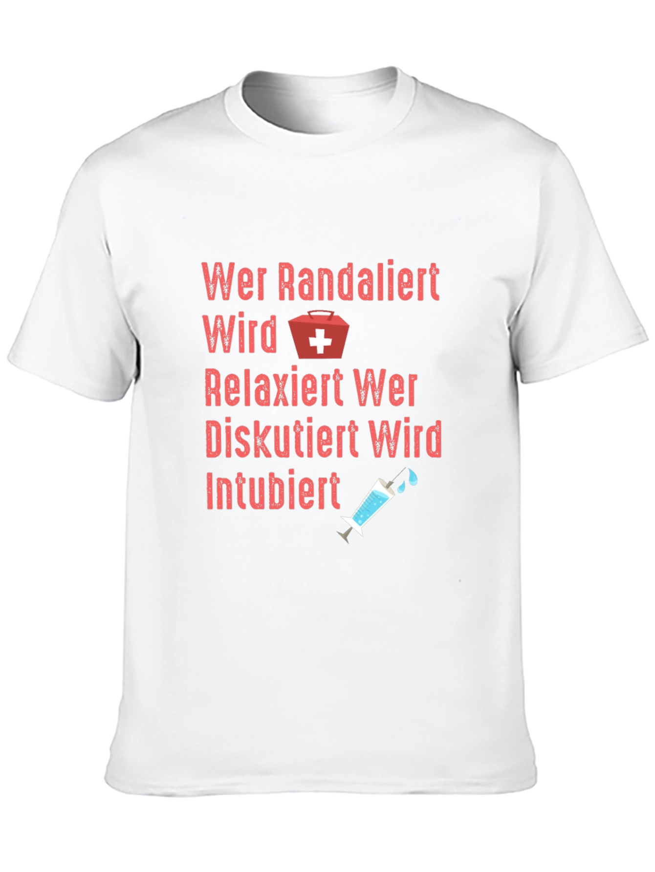 Funny German Nurse T-Shirt - Intubiert Design