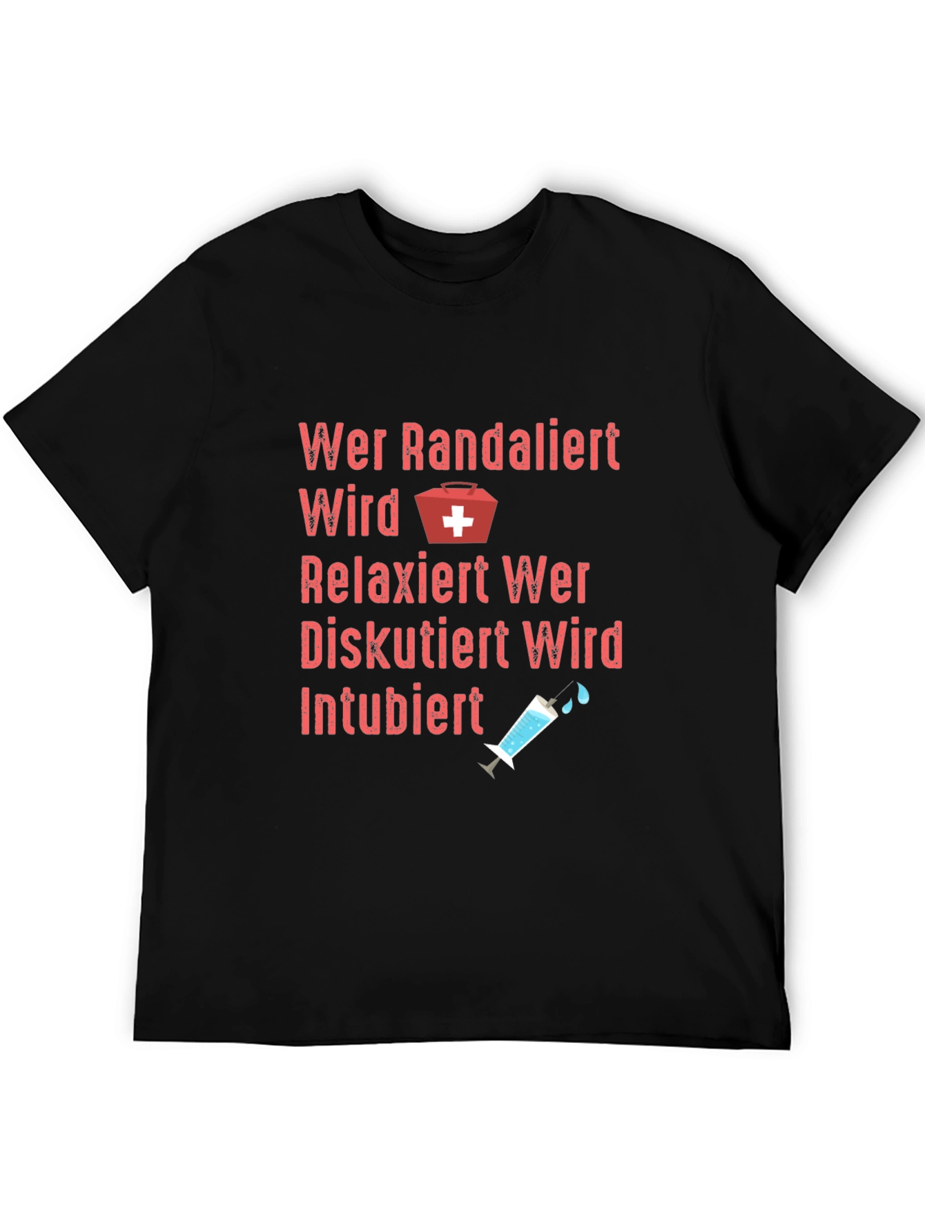 Funny German Nurse T-Shirt - Intubiert Design