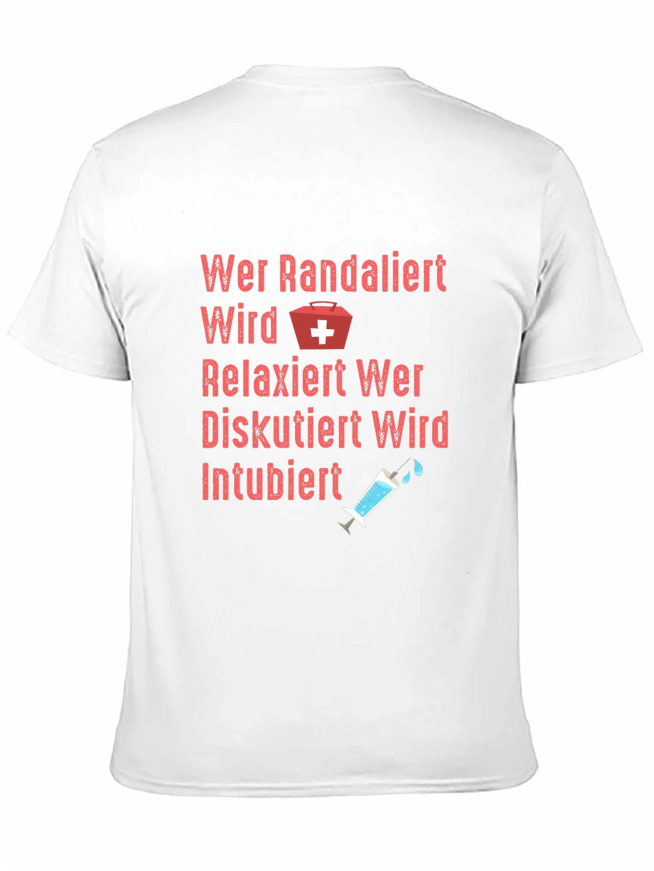 Funny German Nurse T-Shirt - Intubiert Design
