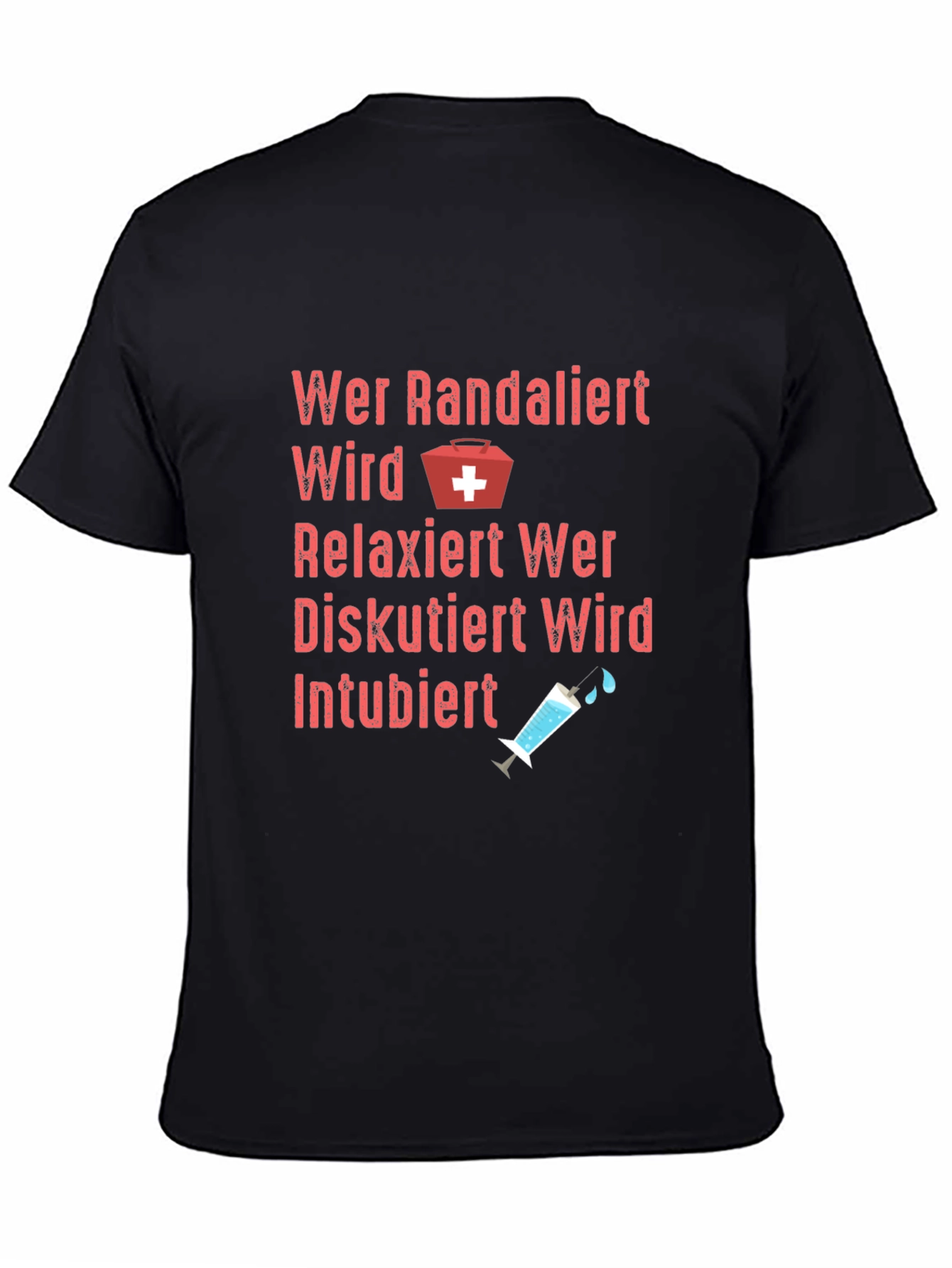 Funny German Nurse T-Shirt - Intubiert Design