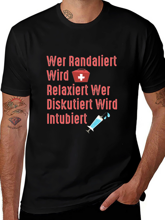 Funny German Nurse T-Shirt - Intubiert Design