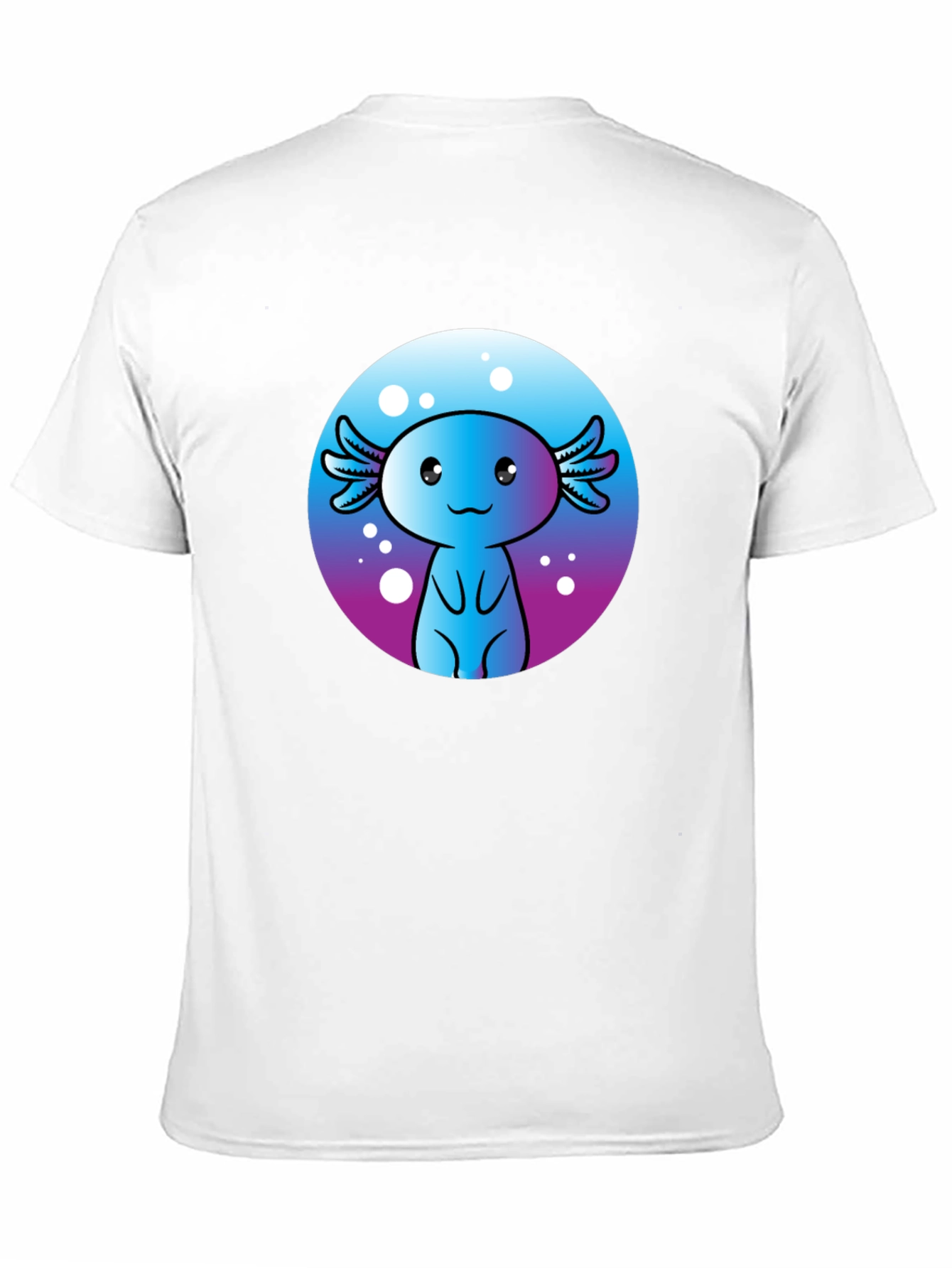 Cute Axolotl Graphic Tee - Fun Kawaii Design