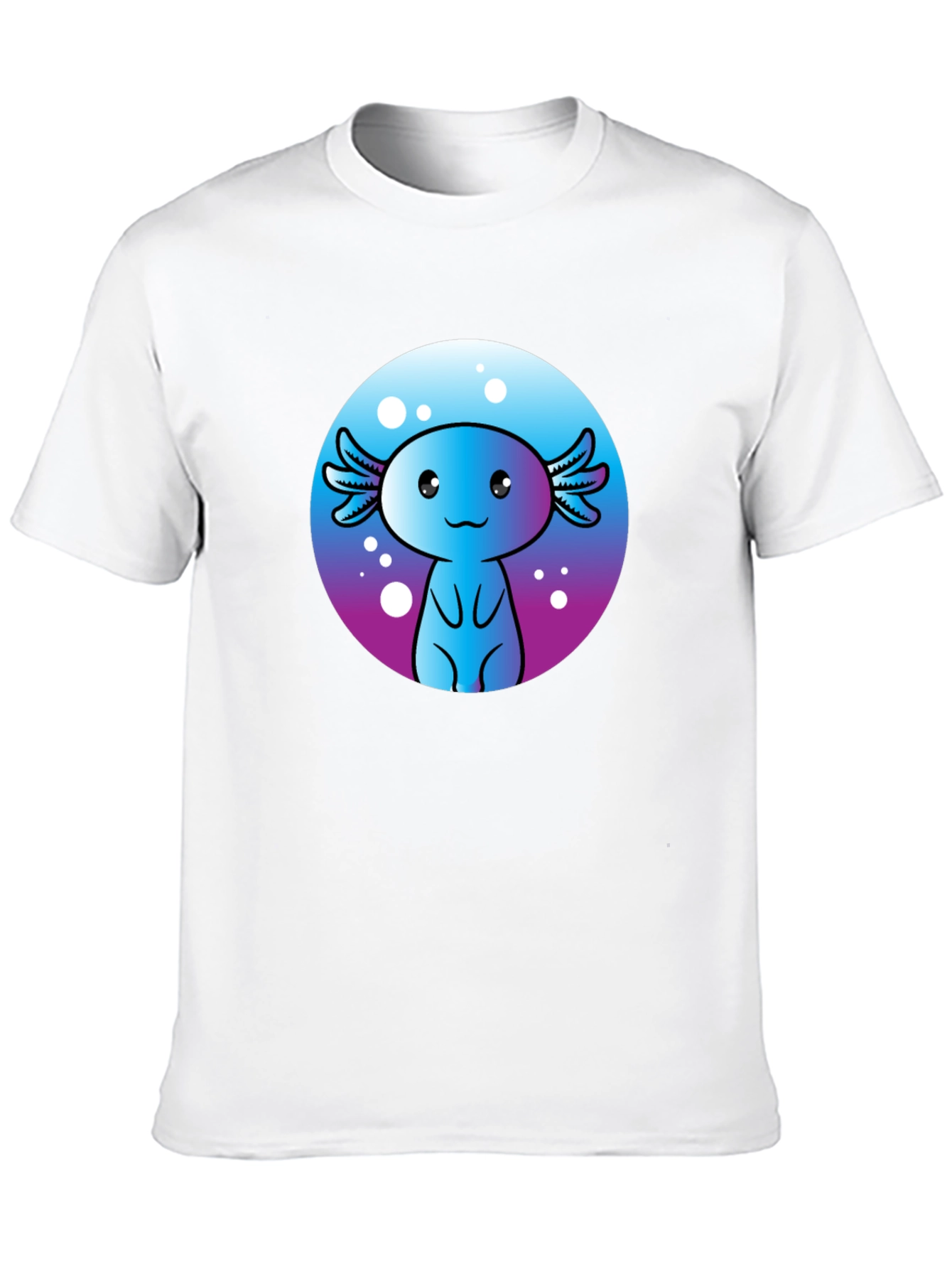 Cute Axolotl Graphic Tee - Fun Kawaii Design