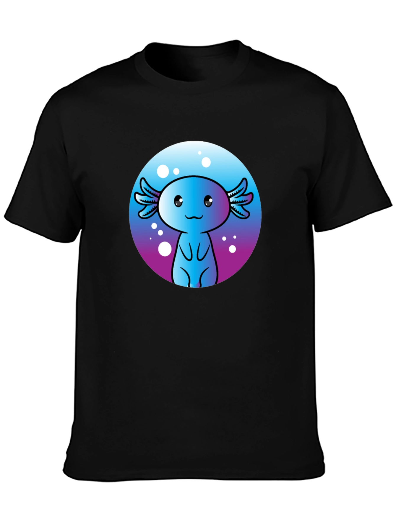 Cute Axolotl Graphic Tee - Fun Kawaii Design