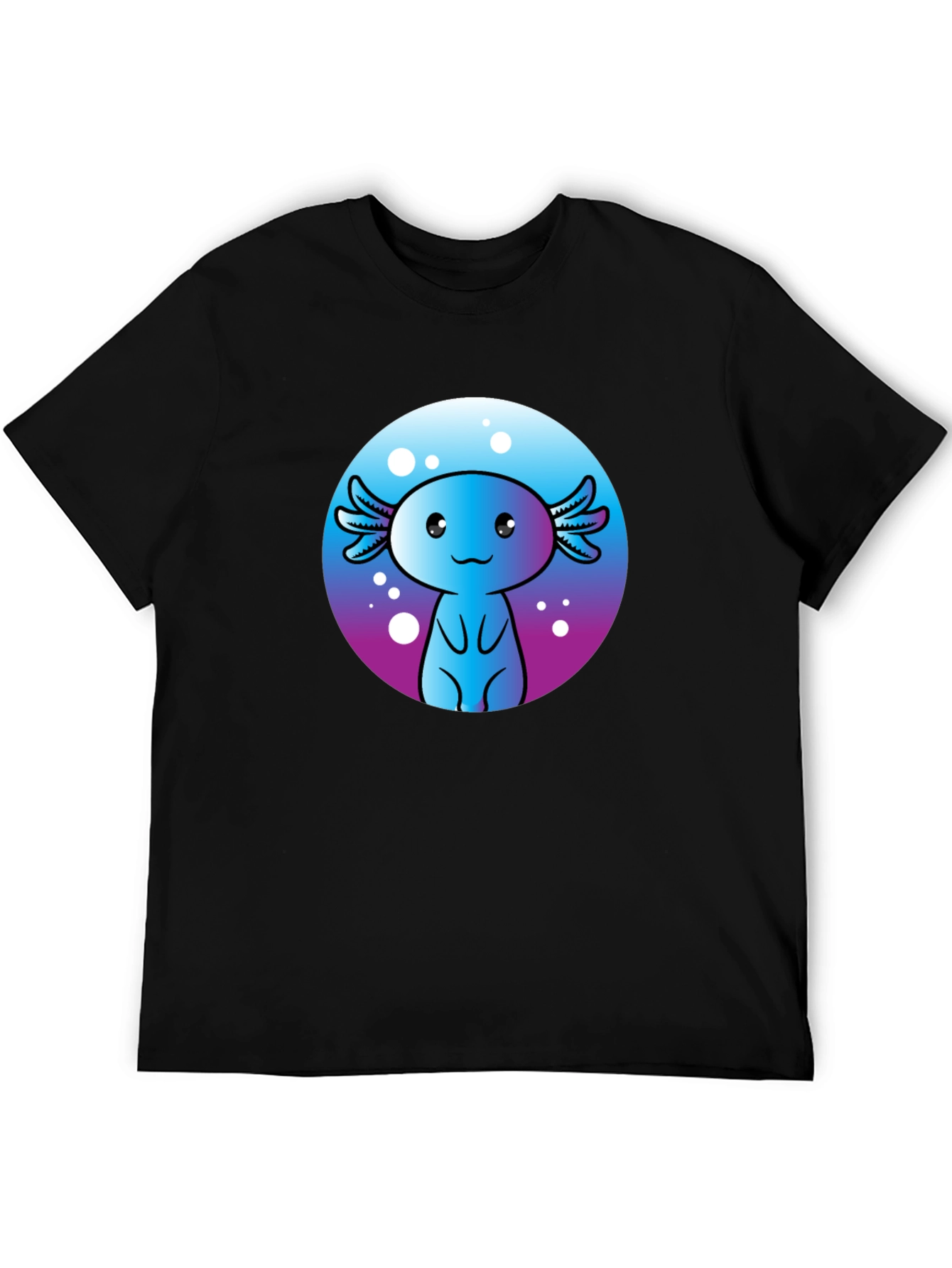 Cute Axolotl Graphic Tee - Fun Kawaii Design