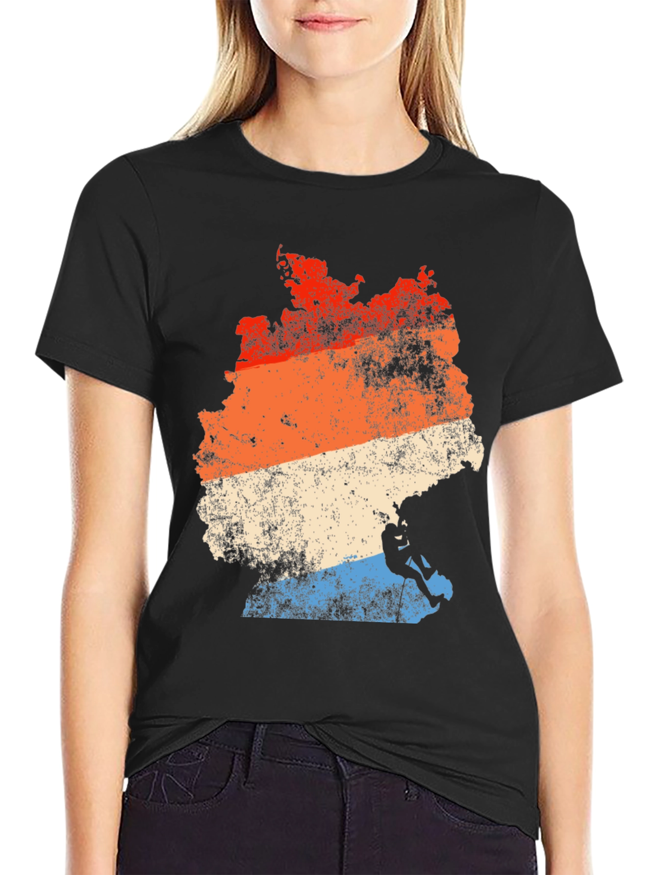Germany Climbing T-Shirt Retro Style