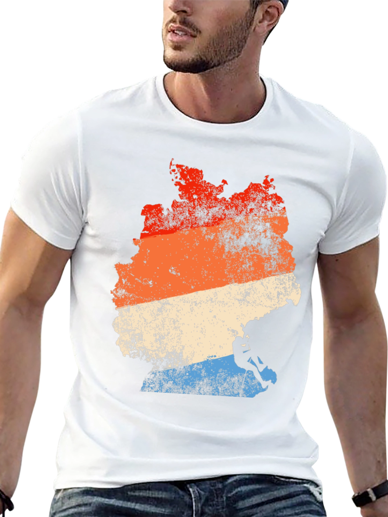Germany Climbing T-Shirt Retro Style