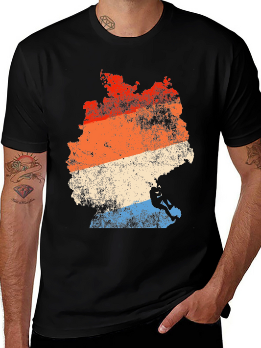 Germany Climbing T-Shirt Retro Style
