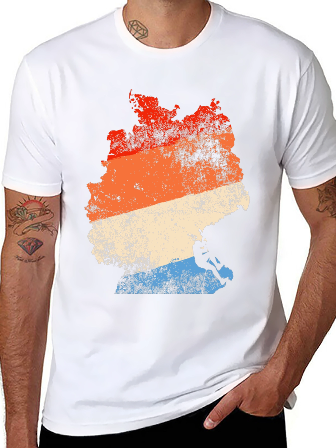 Germany Climbing T-Shirt Retro Style