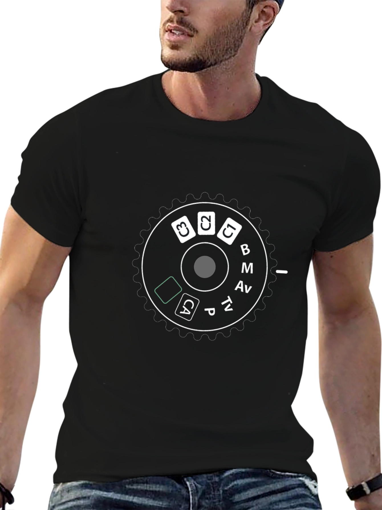 Camera Mode Dial Graphic T-Shirt