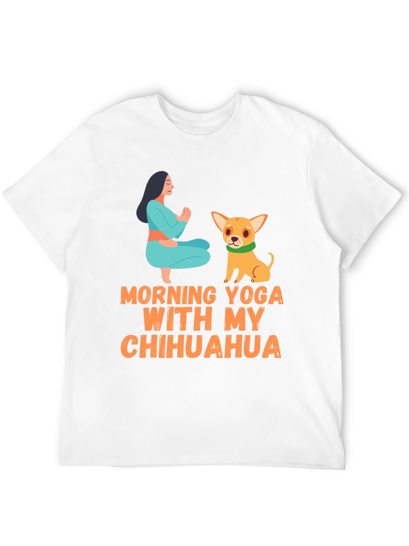 Yoga Chihuahua T-Shirt: Morning Yoga Design Tee