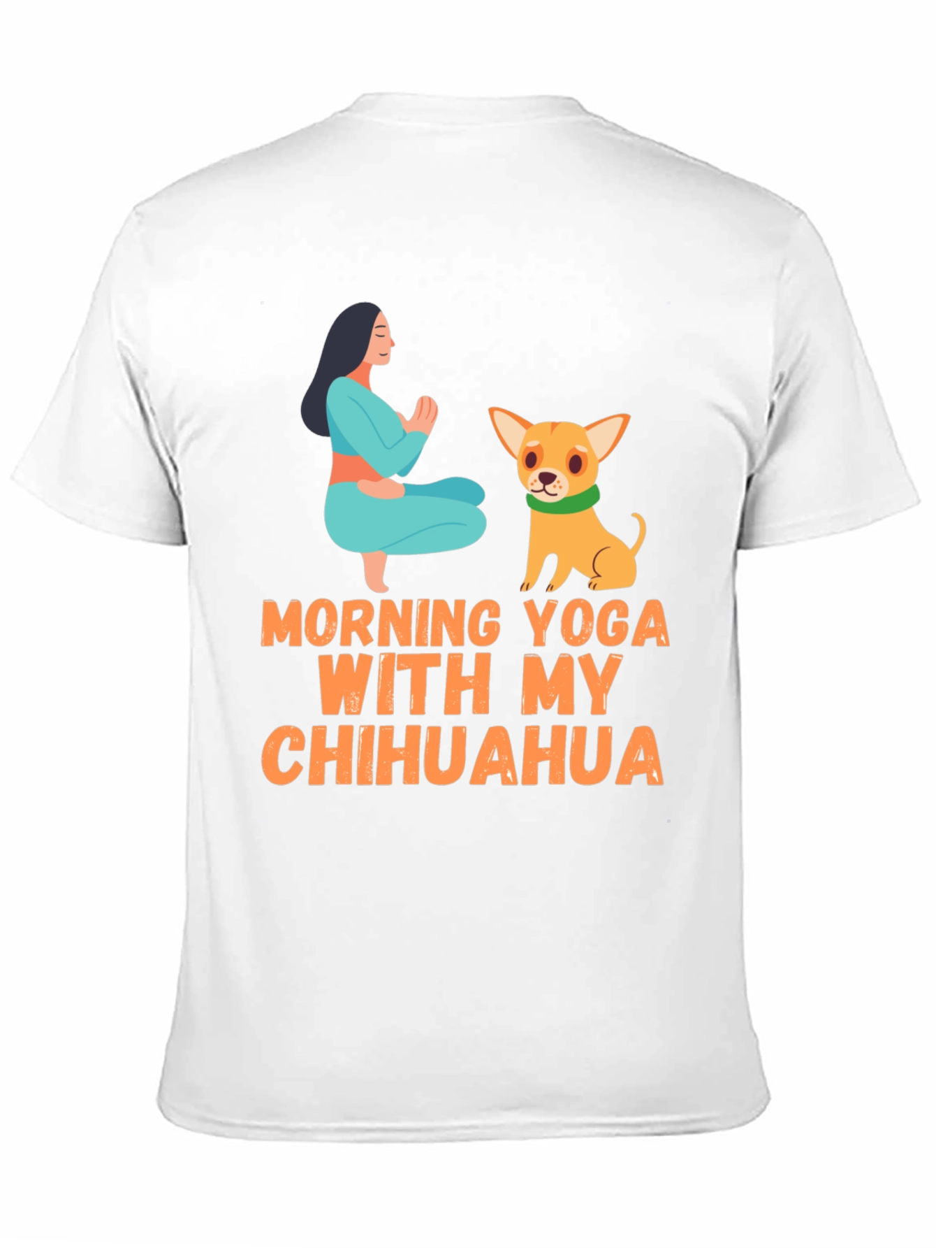 Yoga Chihuahua T-Shirt: Morning Yoga Design Tee