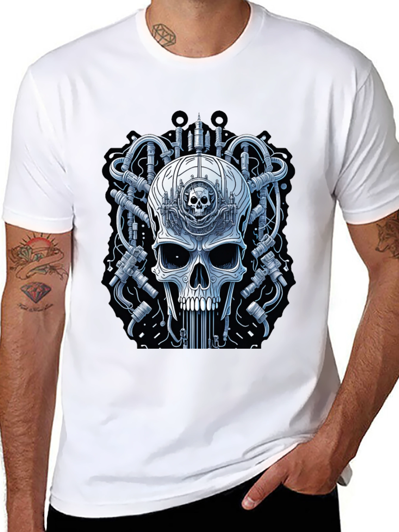 Skull Gear T-Shirt - Mens Graphic Tee