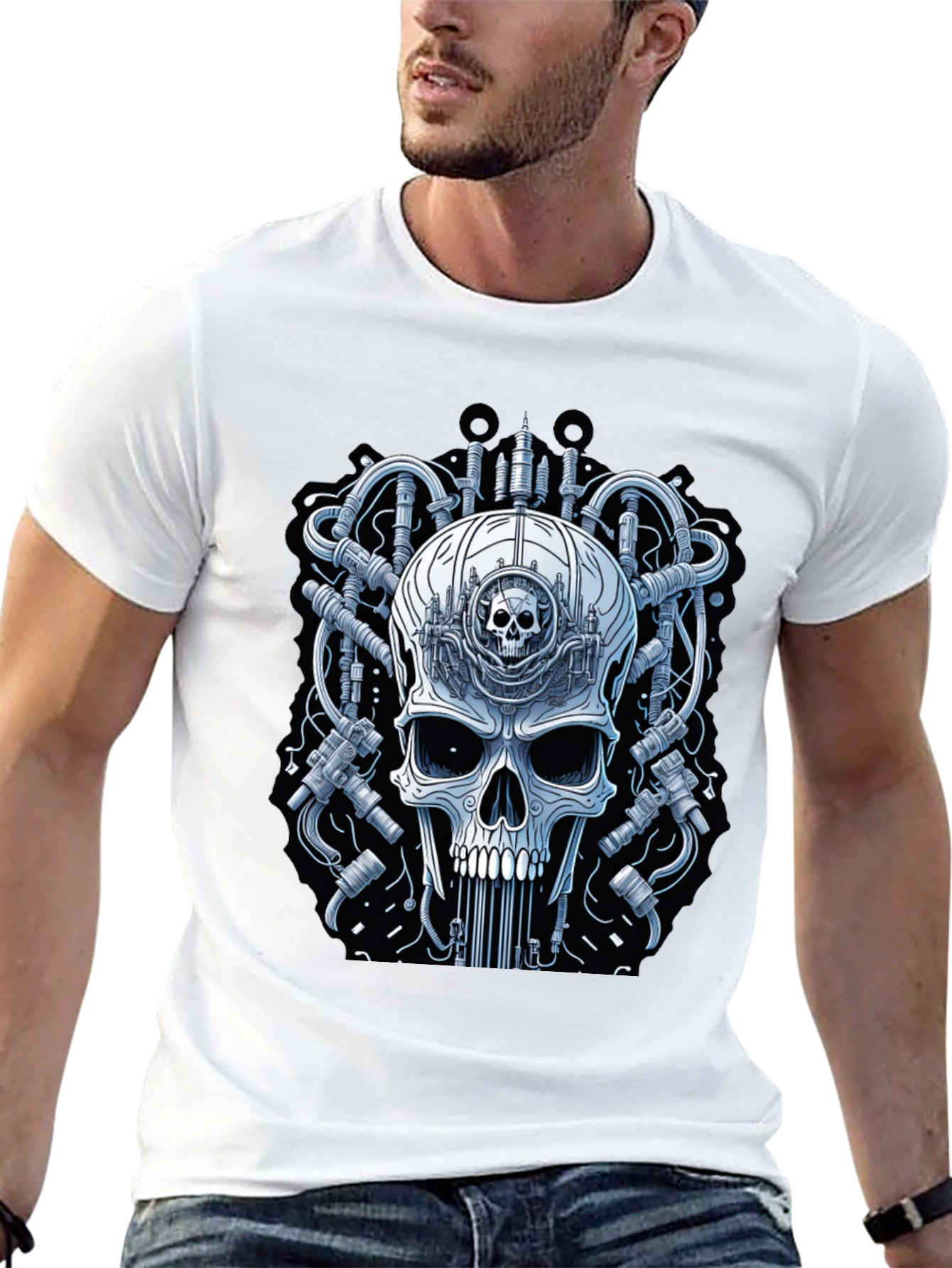 Skull Gear T-Shirt - Mens Graphic Tee