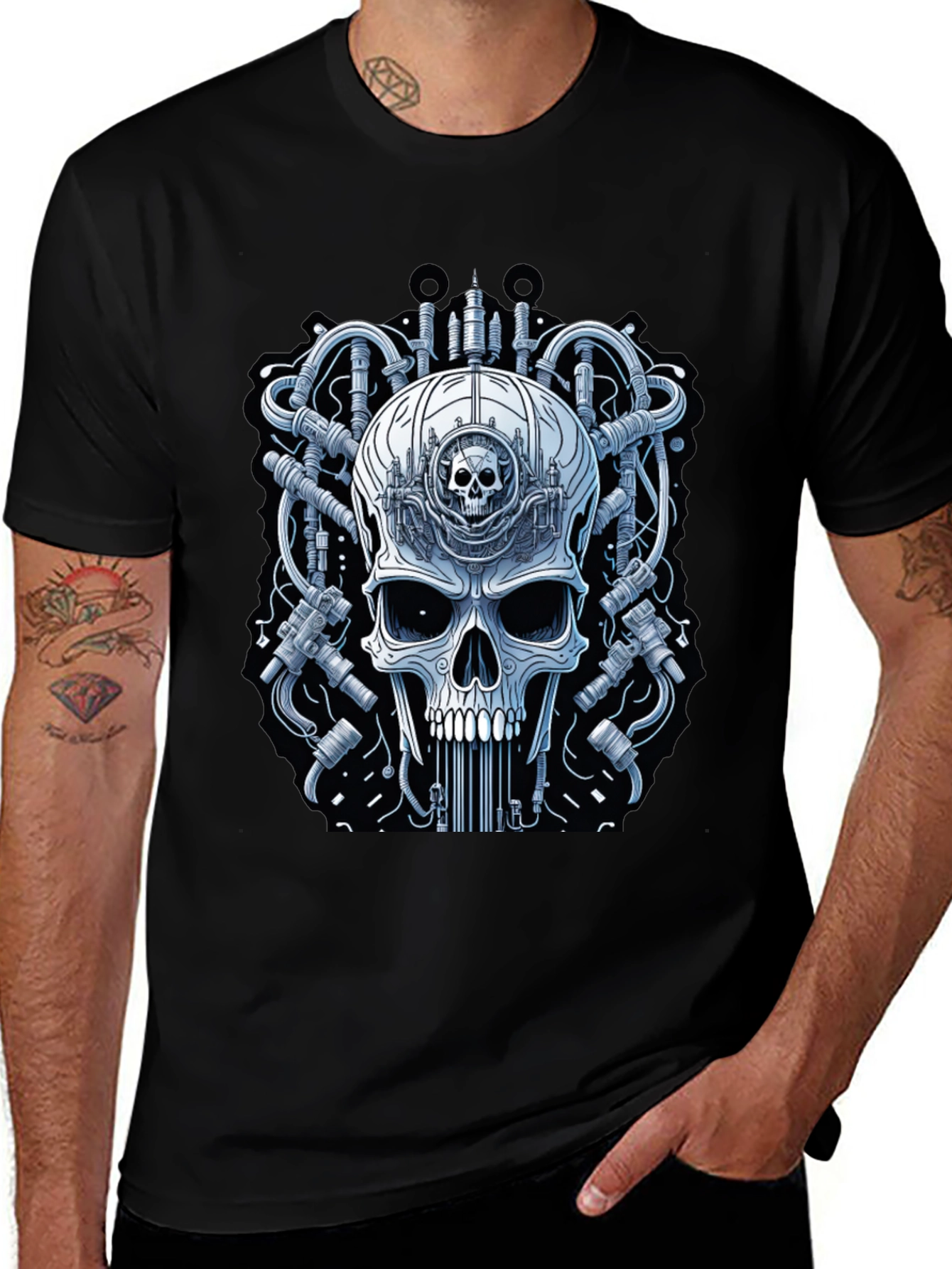 Skull Gear T-Shirt - Mens Graphic Tee