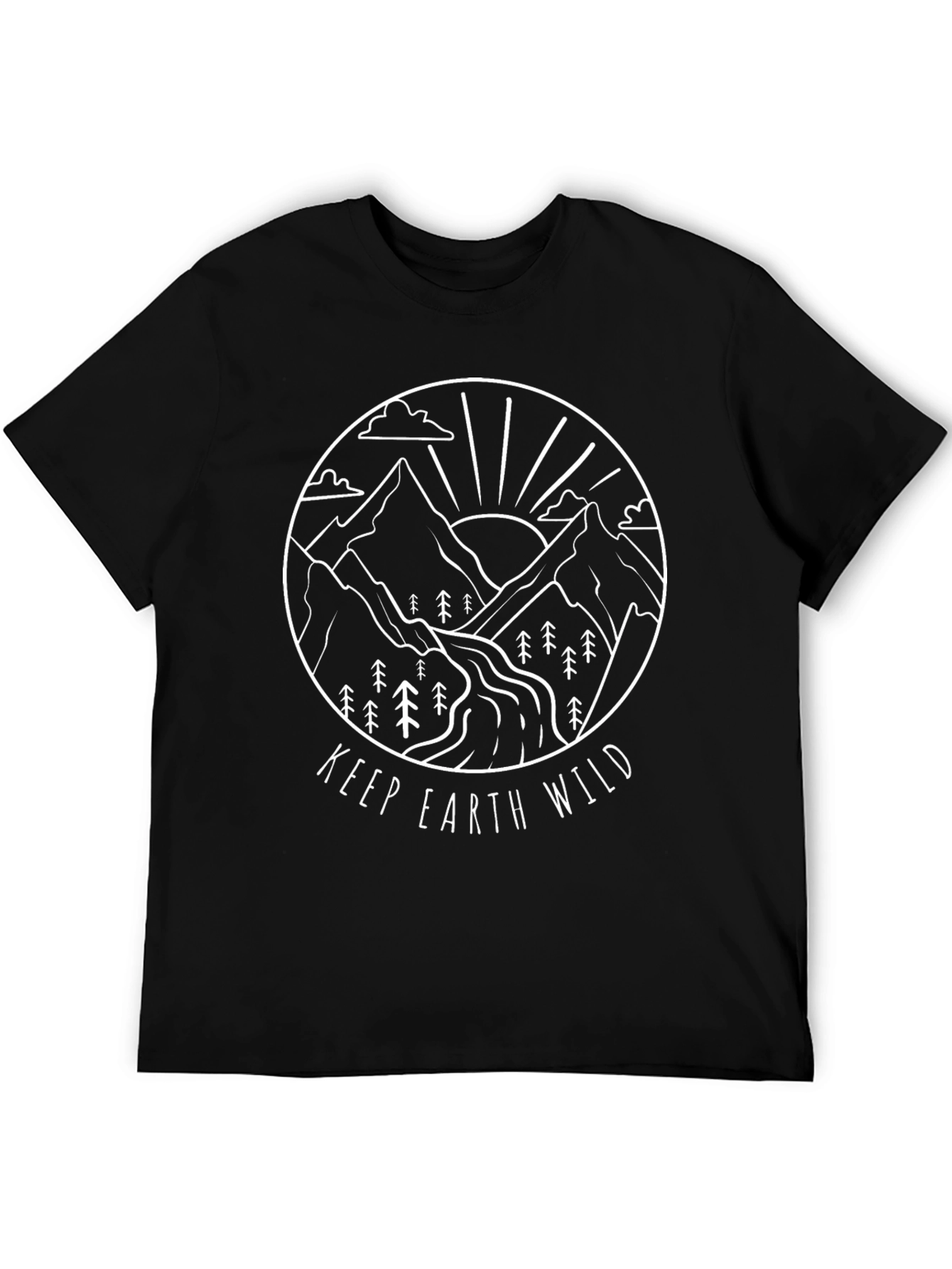 Keep Earth Wild Graphic Tee - Nature Lover T-Shirt