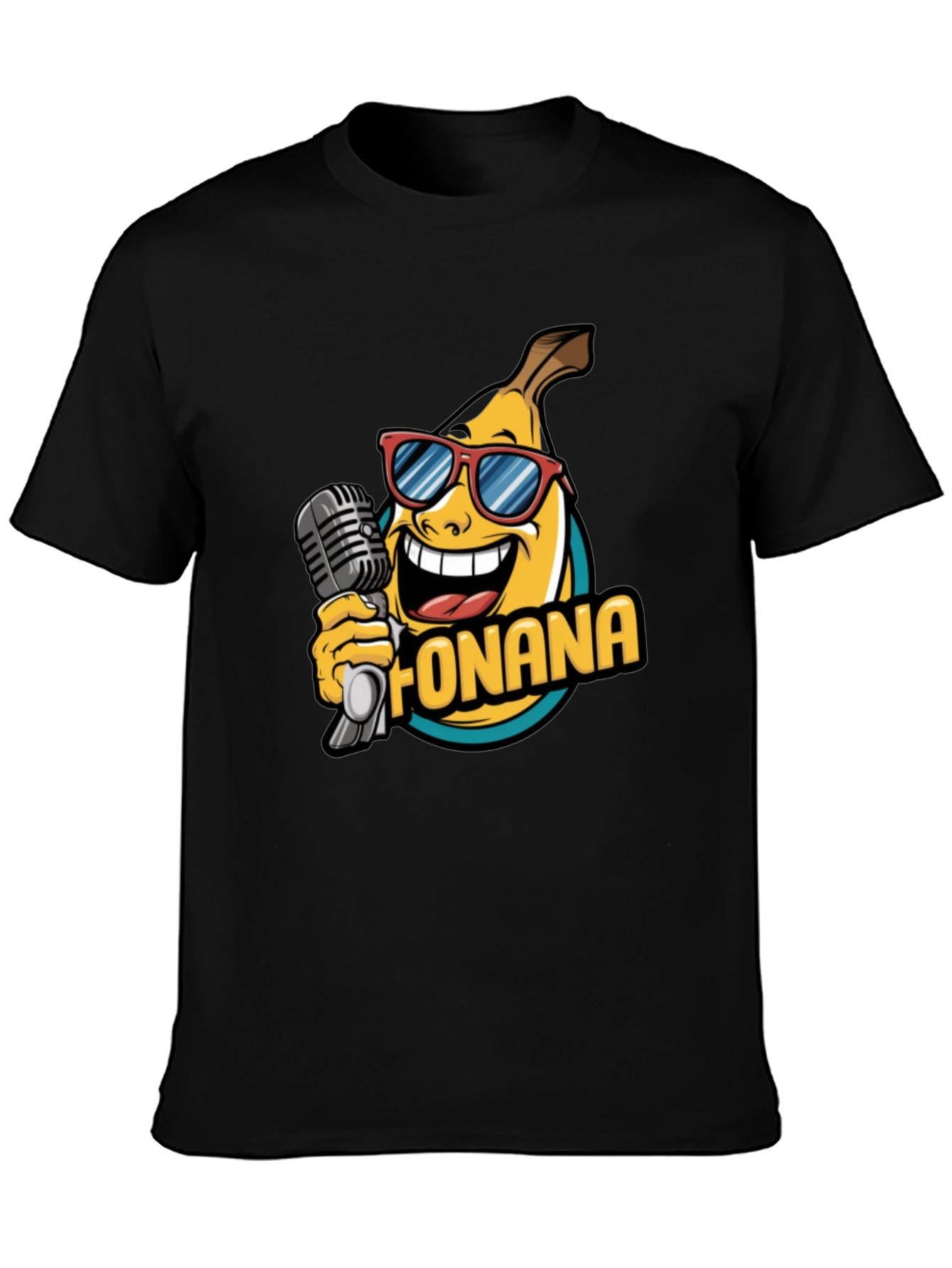 Funana Banana Graphic Tee - Black