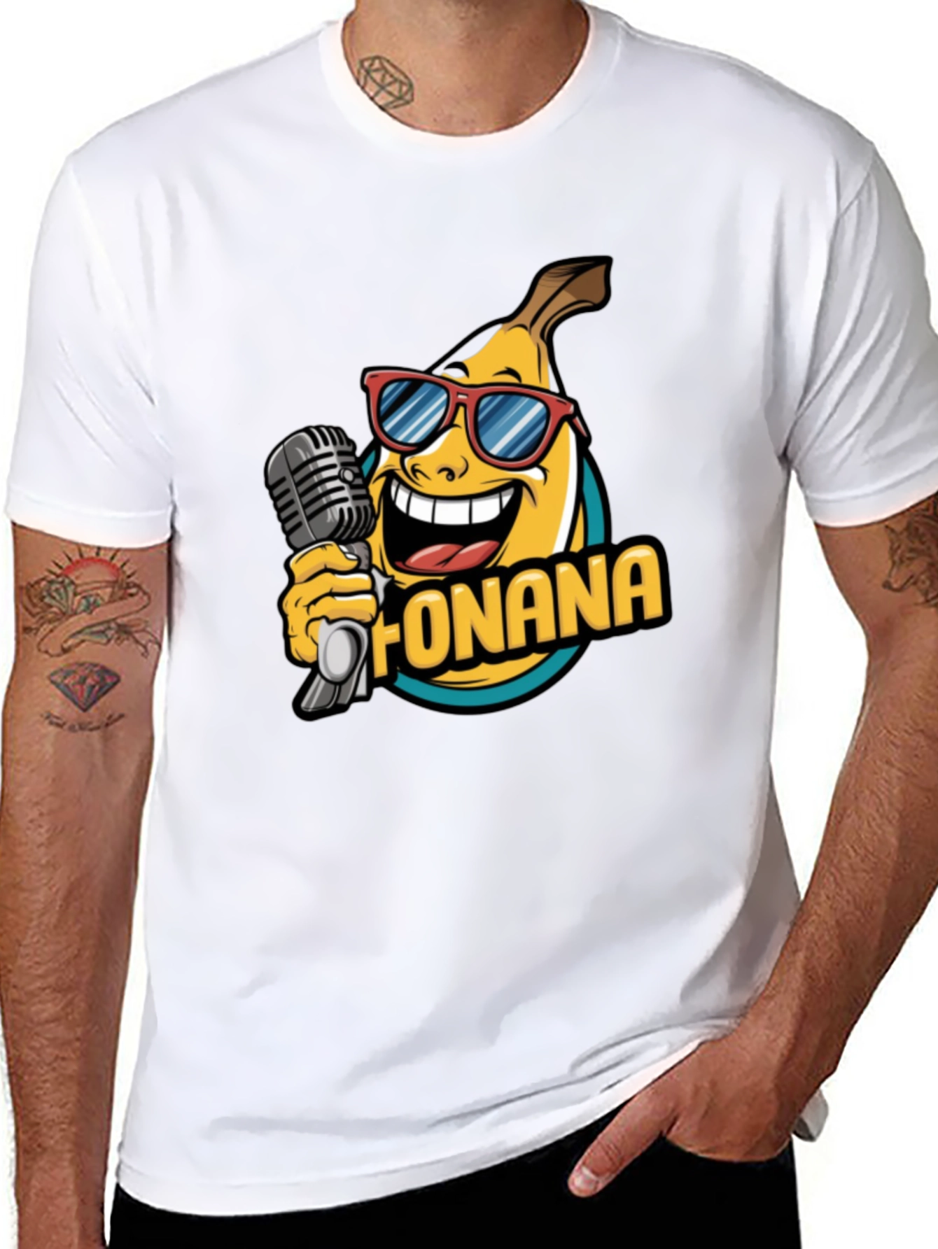Funana Banana Graphic Tee - Black