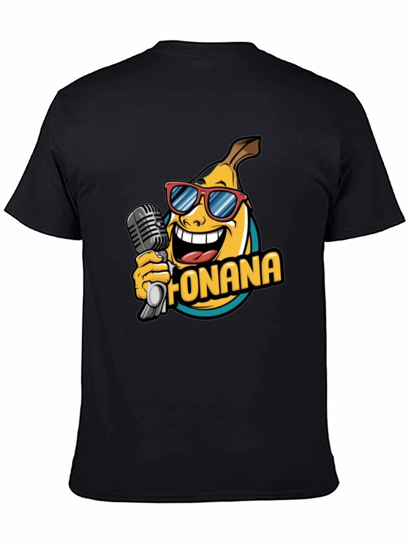 Funana Banana Graphic Tee - Black