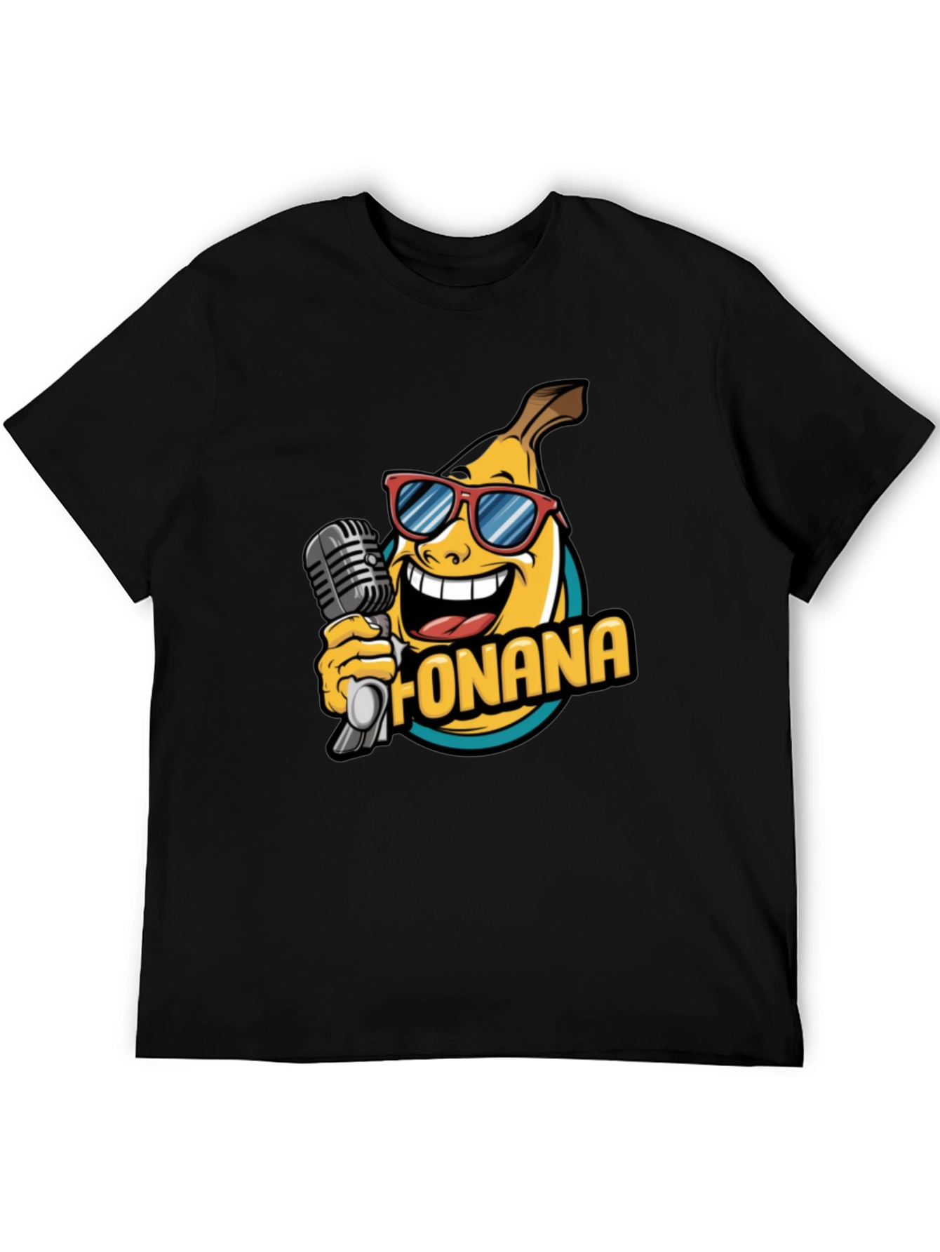 Funana Banana Graphic Tee - Black