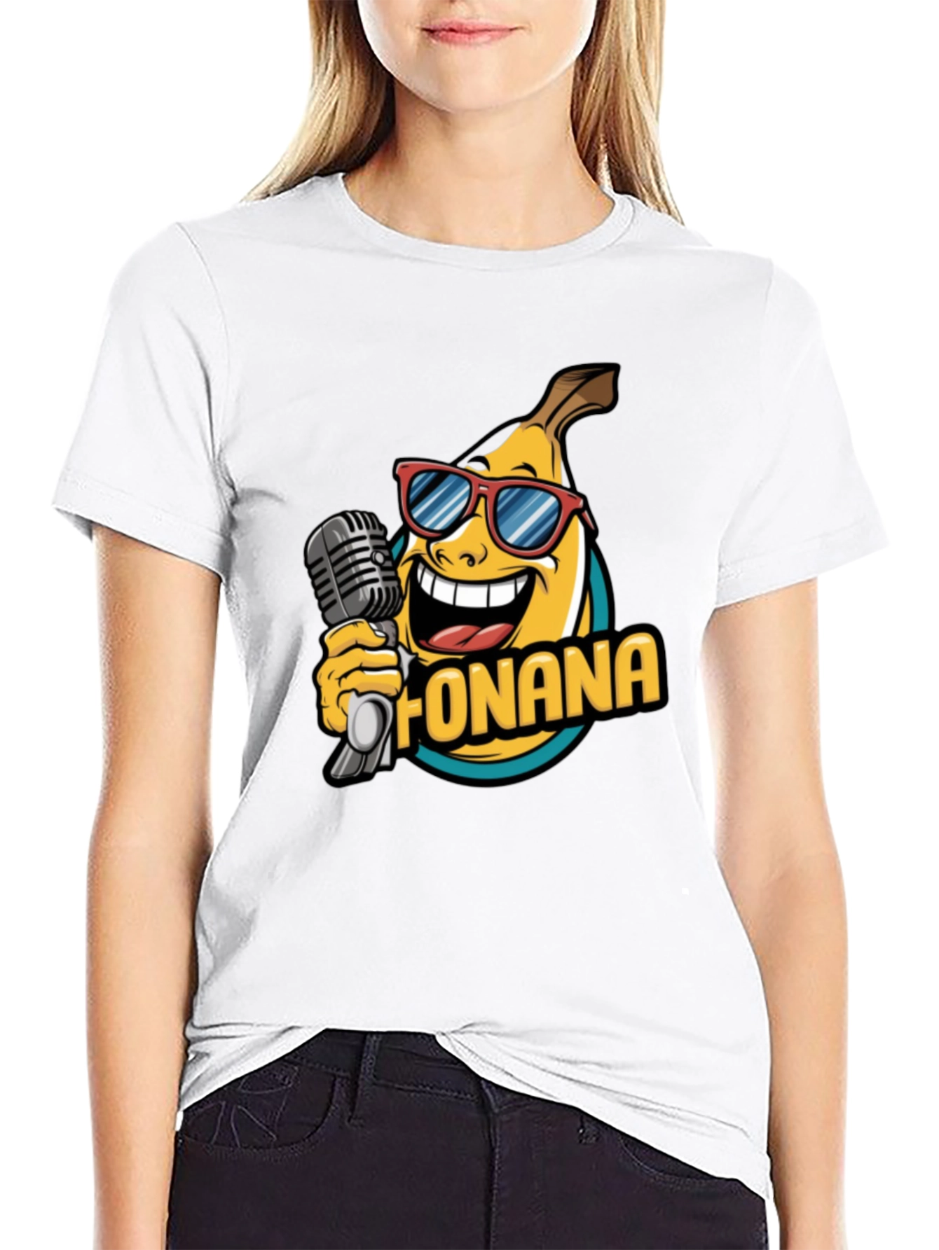Funana Banana Graphic Tee - Black