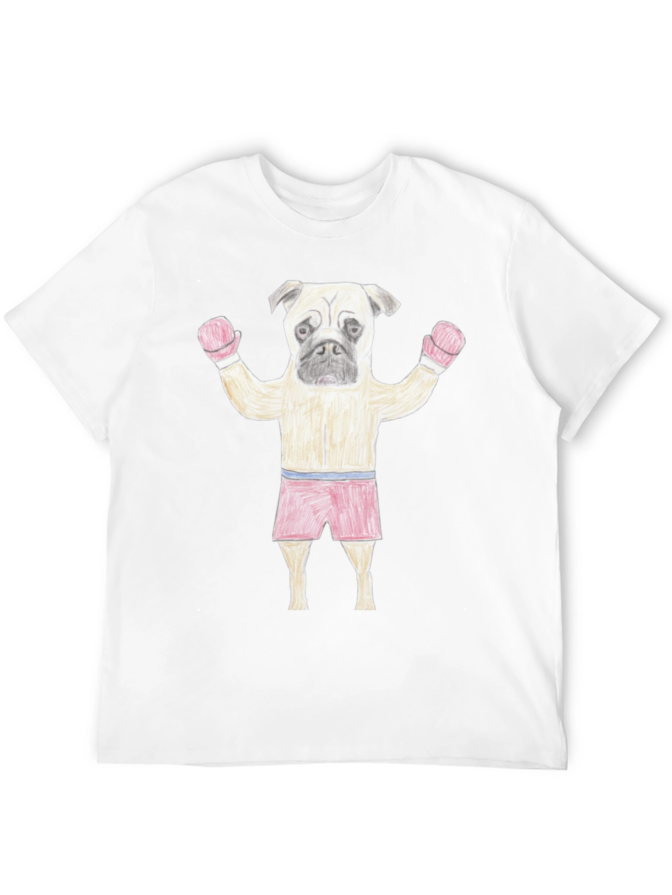 Pug Boxer Black T-Shirt - Funny Animal Tee