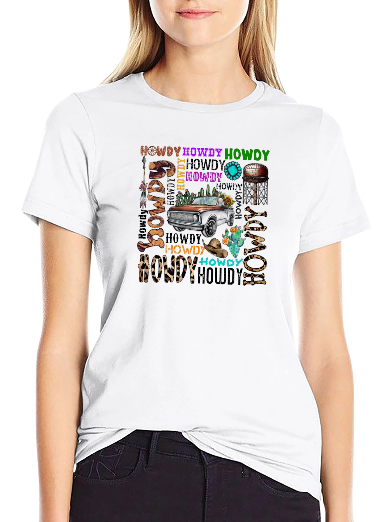 Howdy Western Truck Graphic Tee
