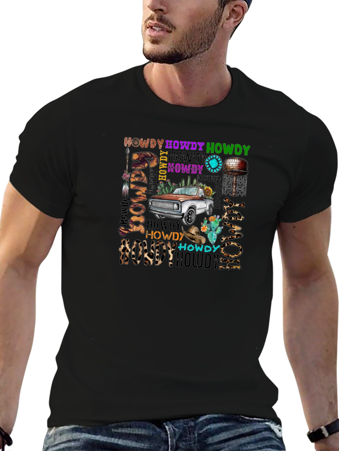 Howdy Western Truck Graphic Tee