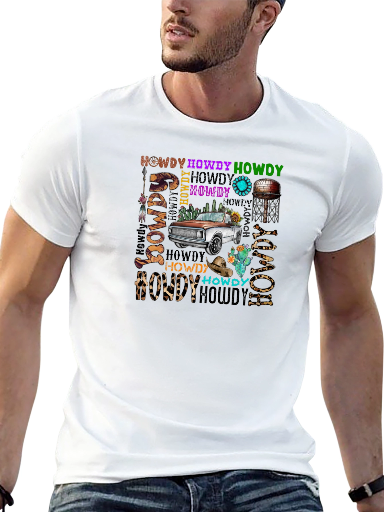 Howdy Western Truck Graphic Tee