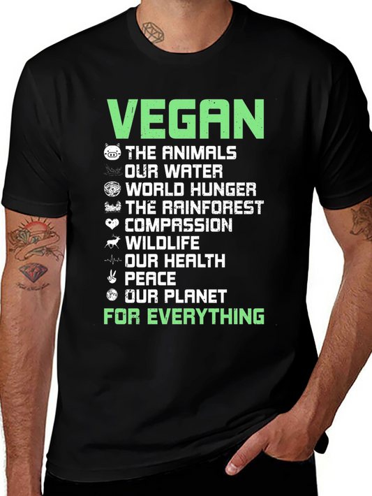 Vegan Cause T-Shirt - Animals Water Hunger Planet