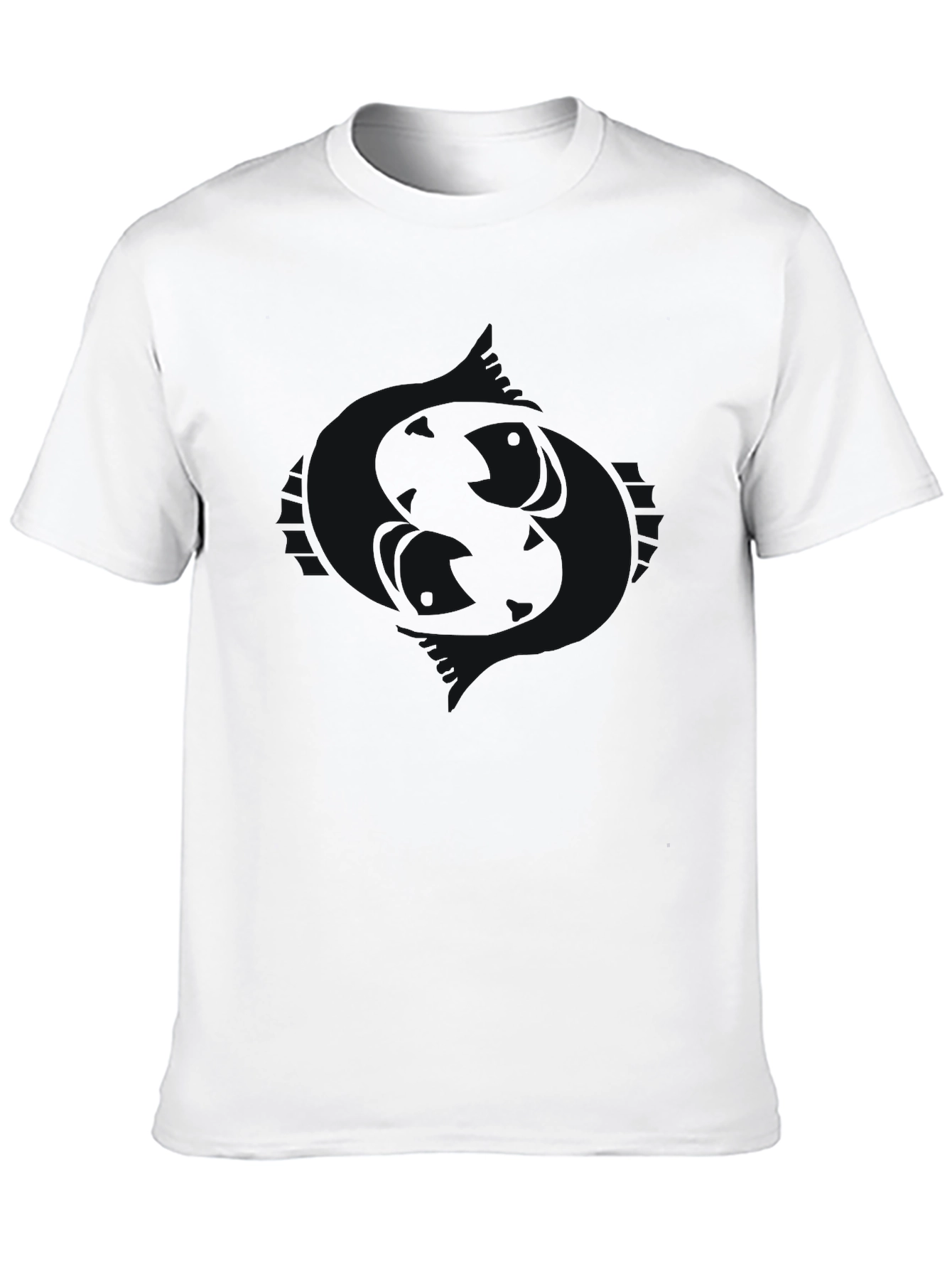 Mens Black Crew Neck Short Sleeve T-Shirt