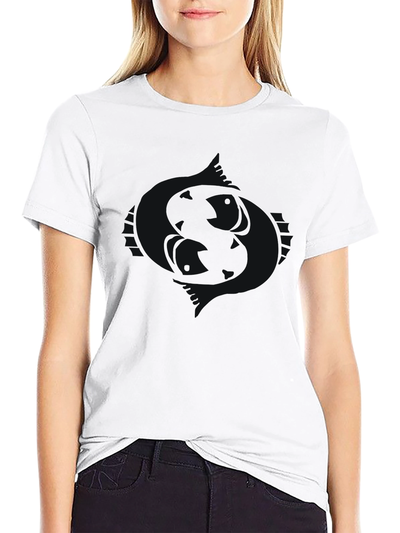 Mens Black Crew Neck Short Sleeve T-Shirt