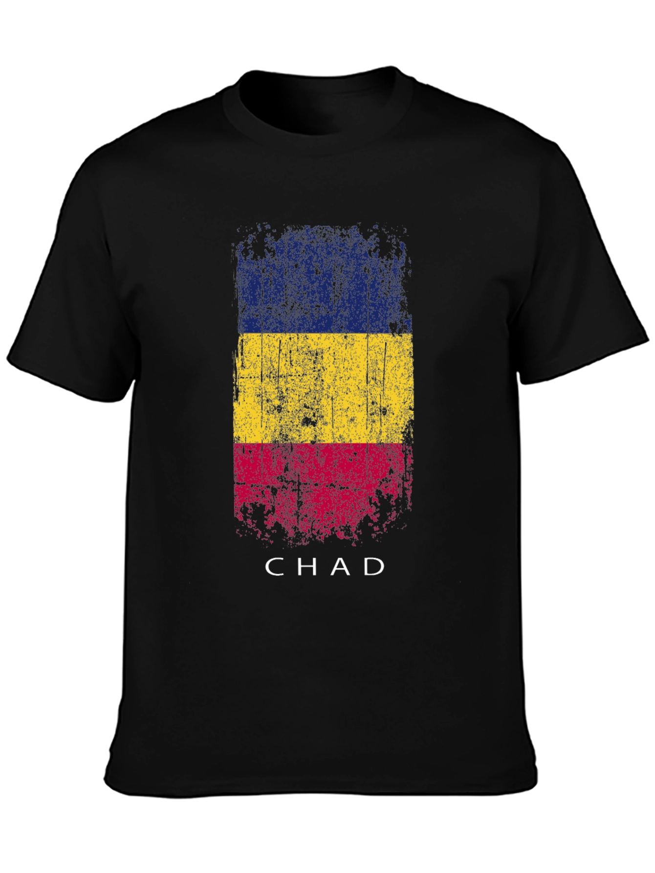 Chad Flag T-Shirt - Distressed Graphic Tee