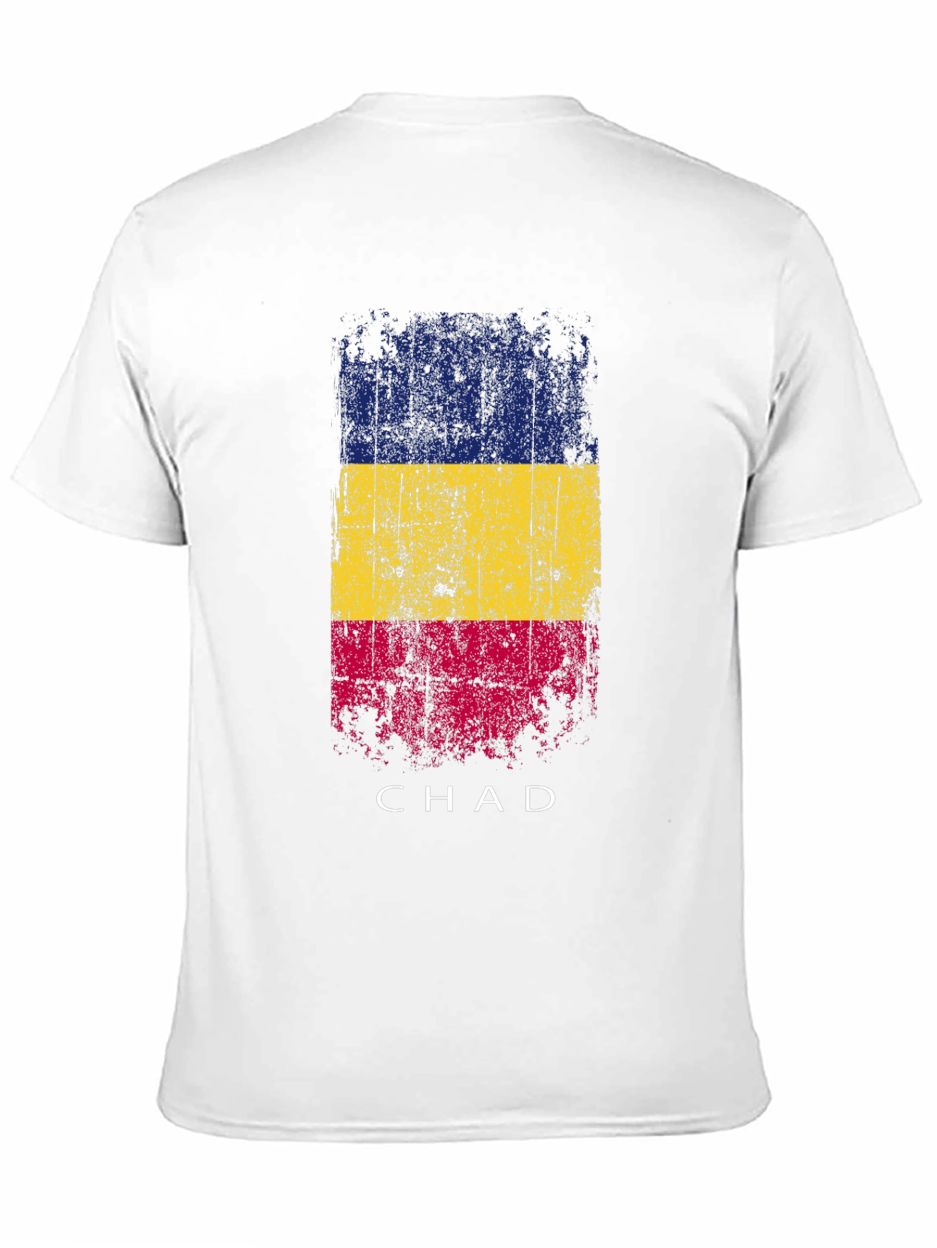 Chad Flag T-Shirt - Distressed Graphic Tee