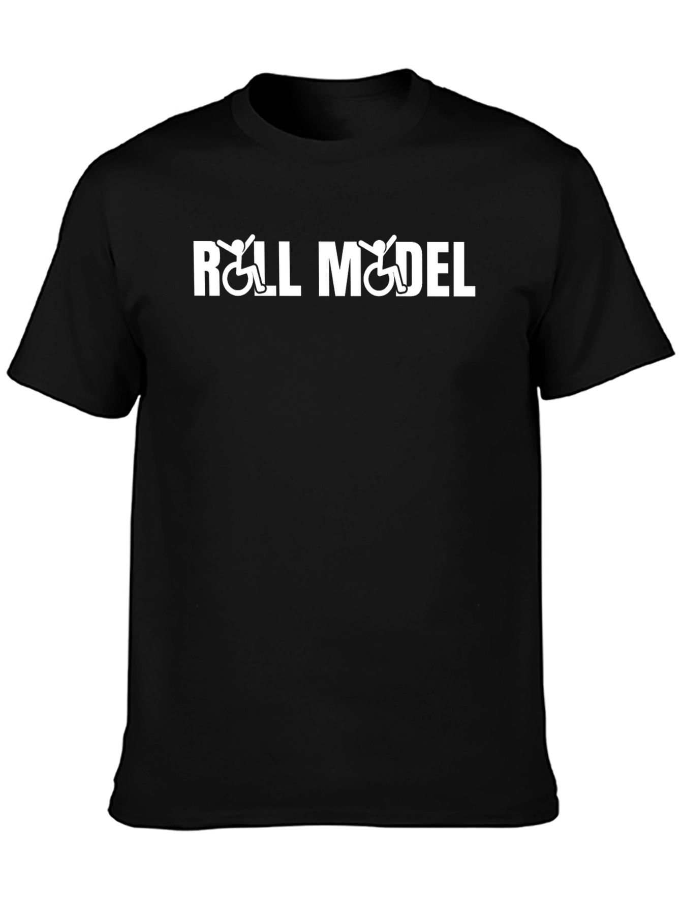 Roll Model Graphic T-Shirt - Black Cotton Tee