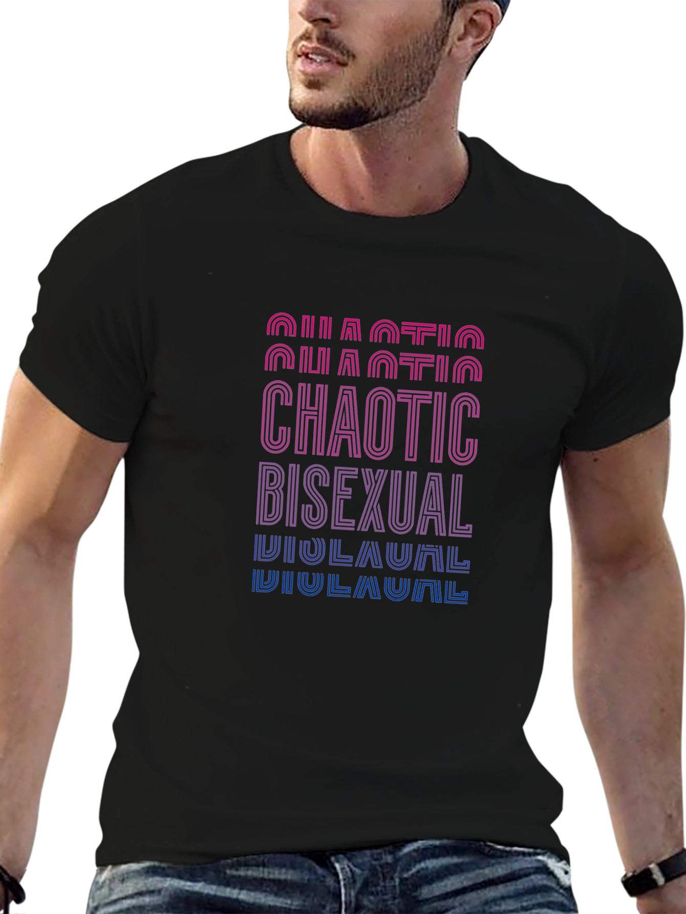 Chaotic Bisexual Graphic Tee - Bold Pride
