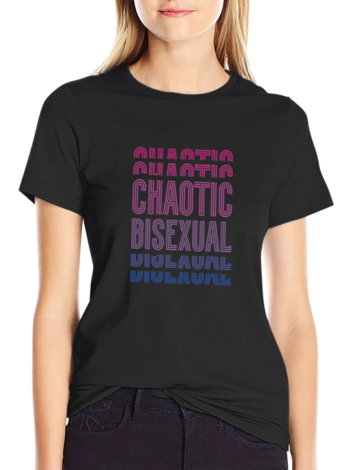 Chaotic Bisexual Graphic Tee - Bold Pride