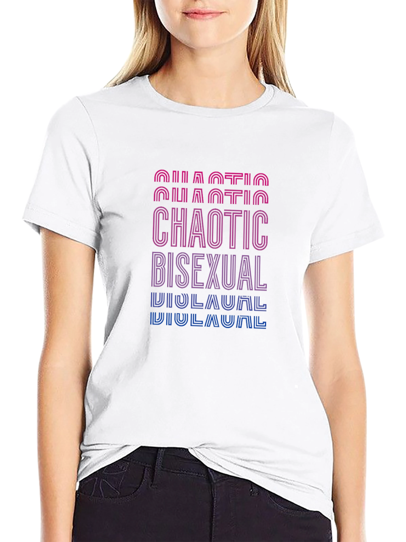 Chaotic Bisexual Graphic Tee - Bold Pride