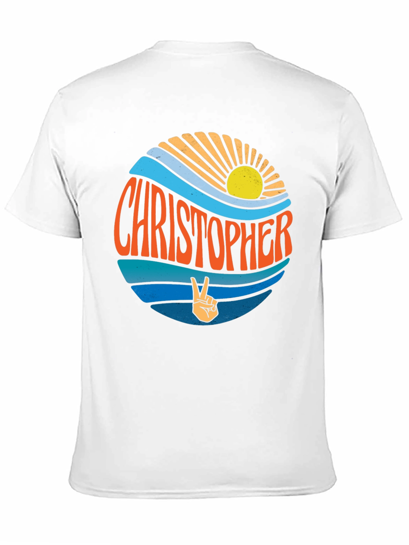 Christopher Retro Sunset T-Shirt