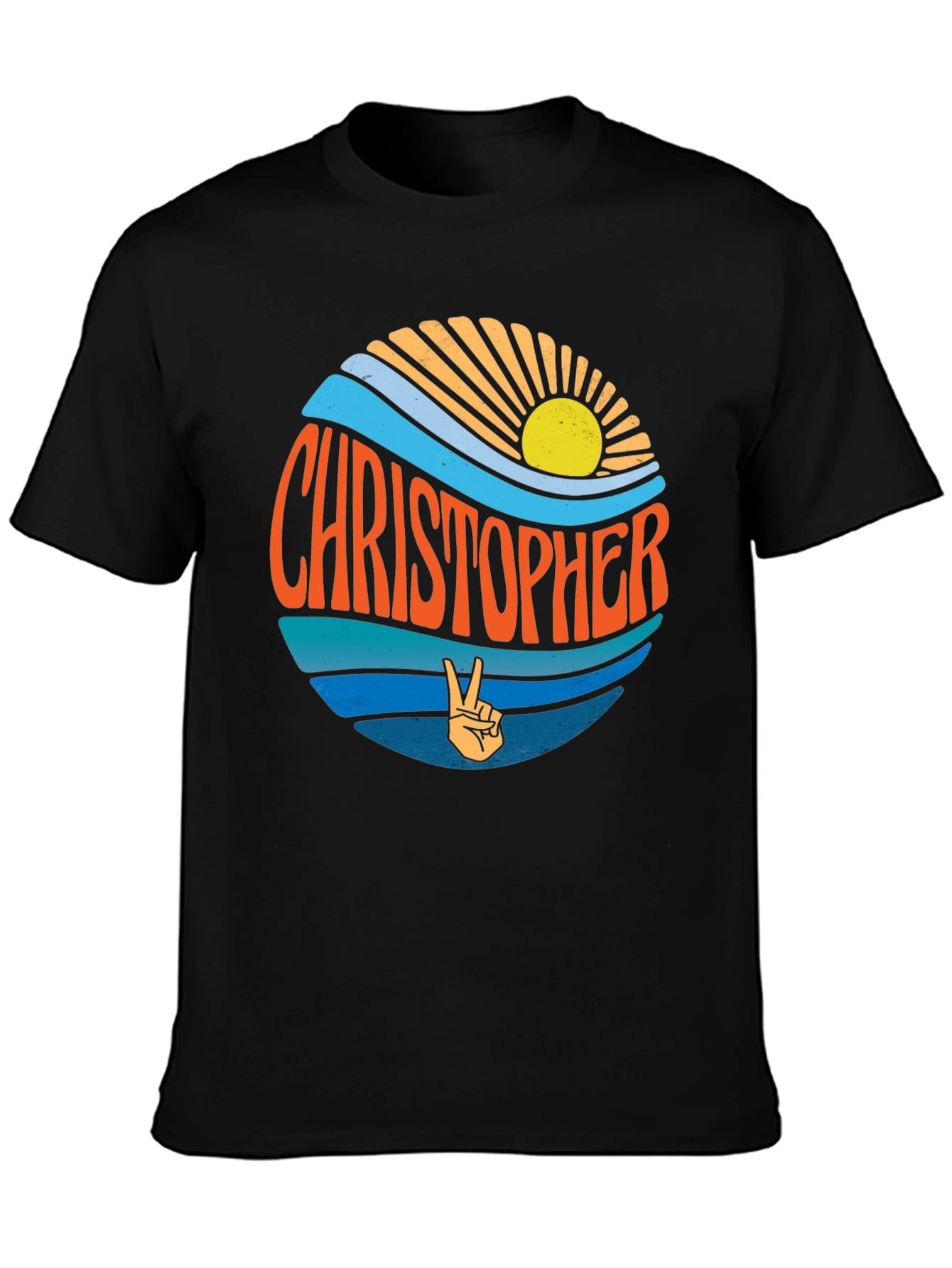 Christopher Retro Sunset T-Shirt