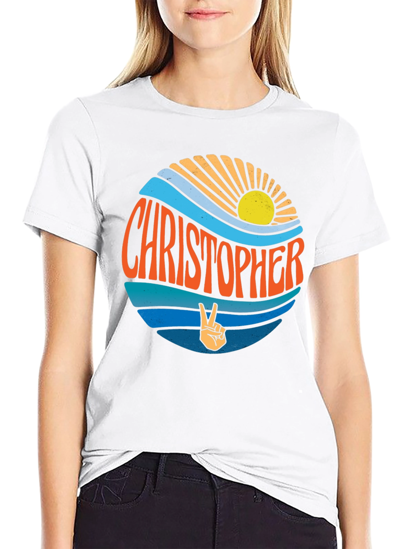 Christopher Retro Sunset T-Shirt