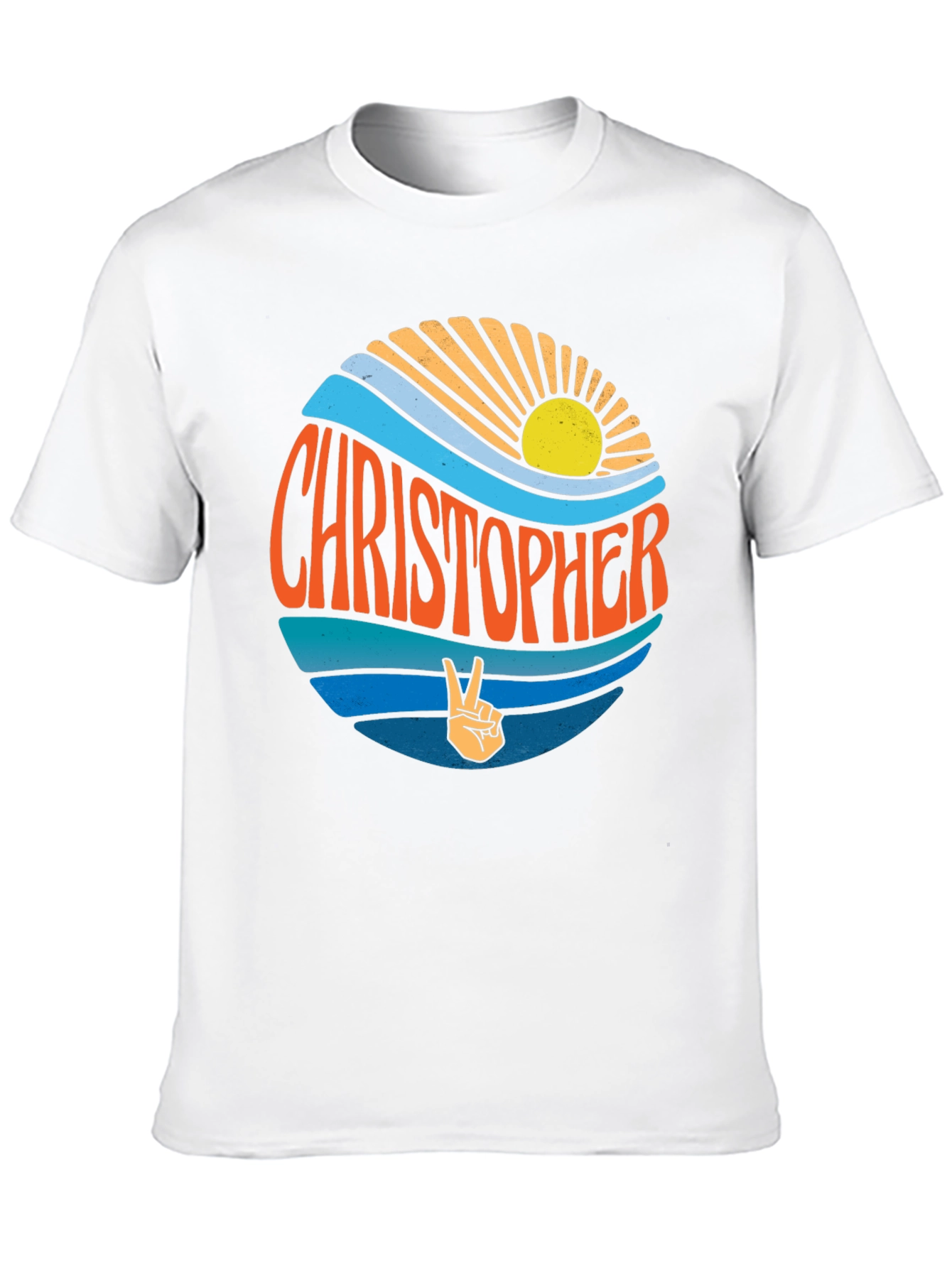 Christopher Retro Sunset T-Shirt