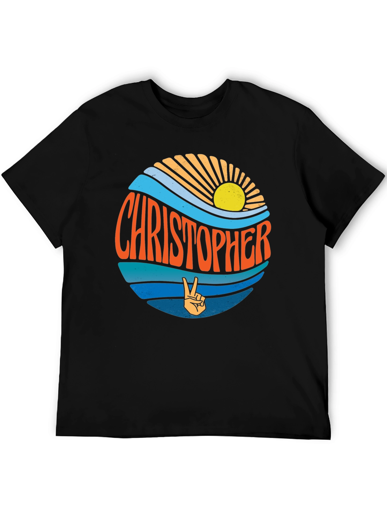 Christopher Retro Sunset T-Shirt