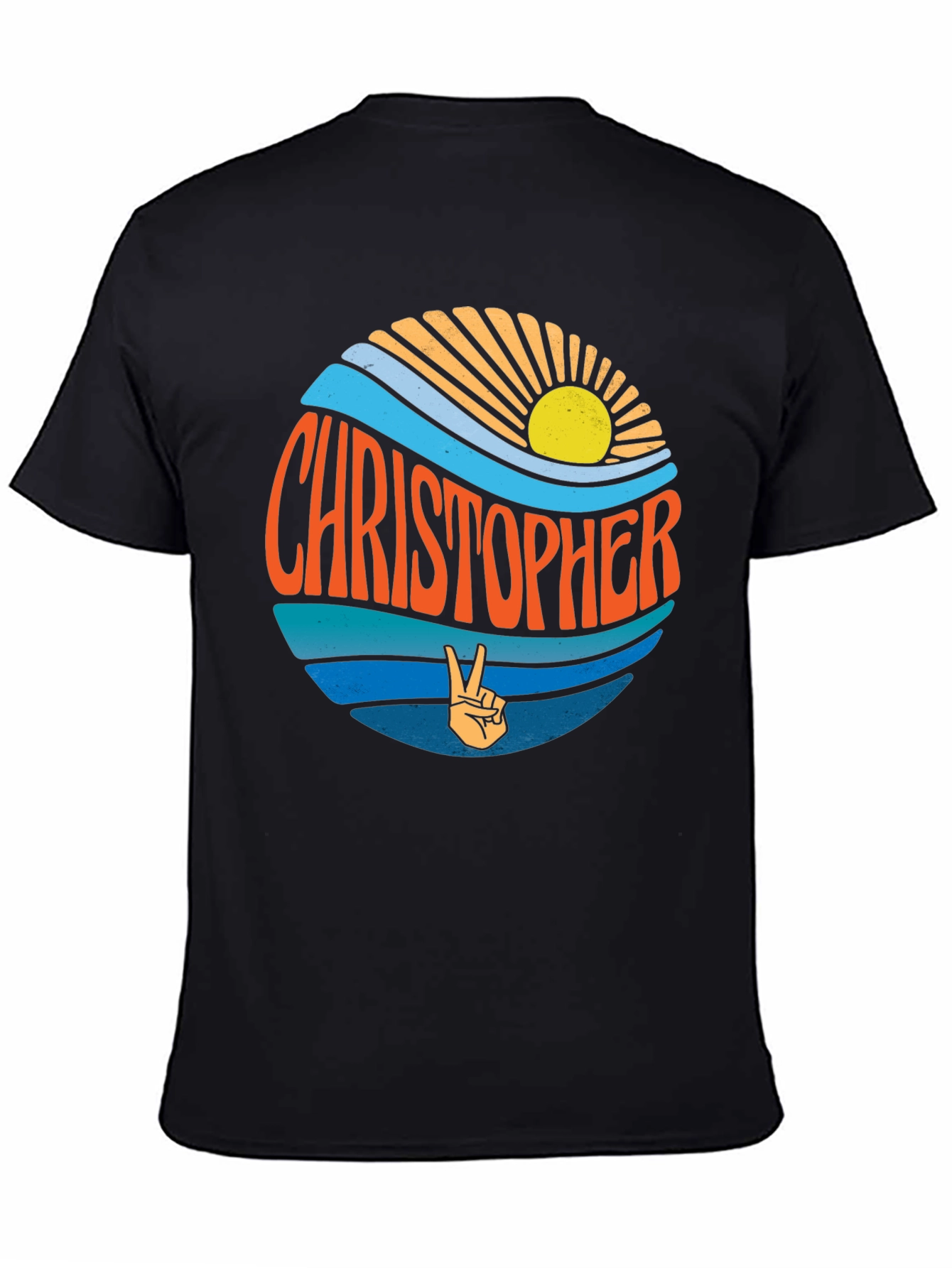 Christopher Retro Sunset T-Shirt