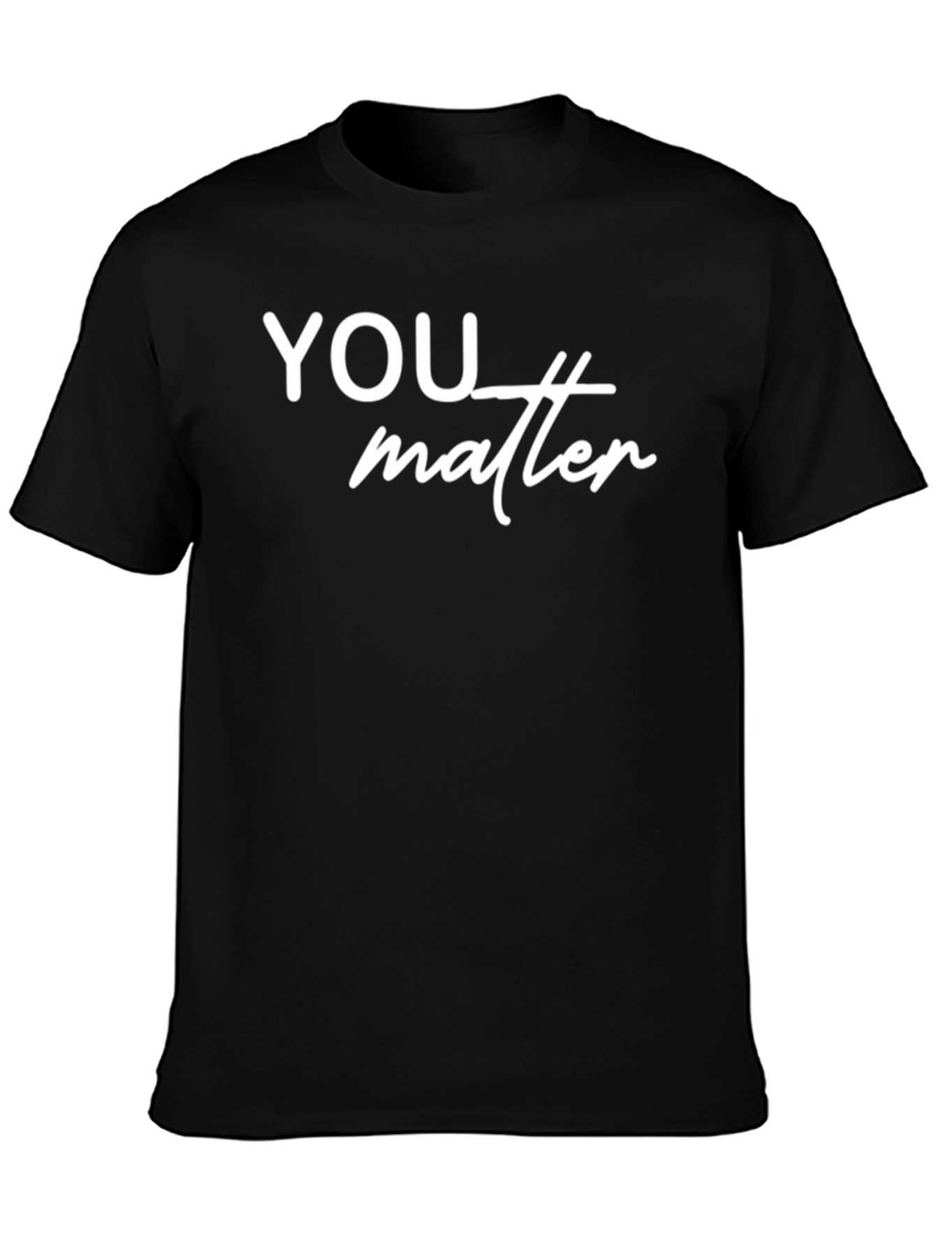 YOU Matter Graphic Tee - Stylish Black T-Shirt