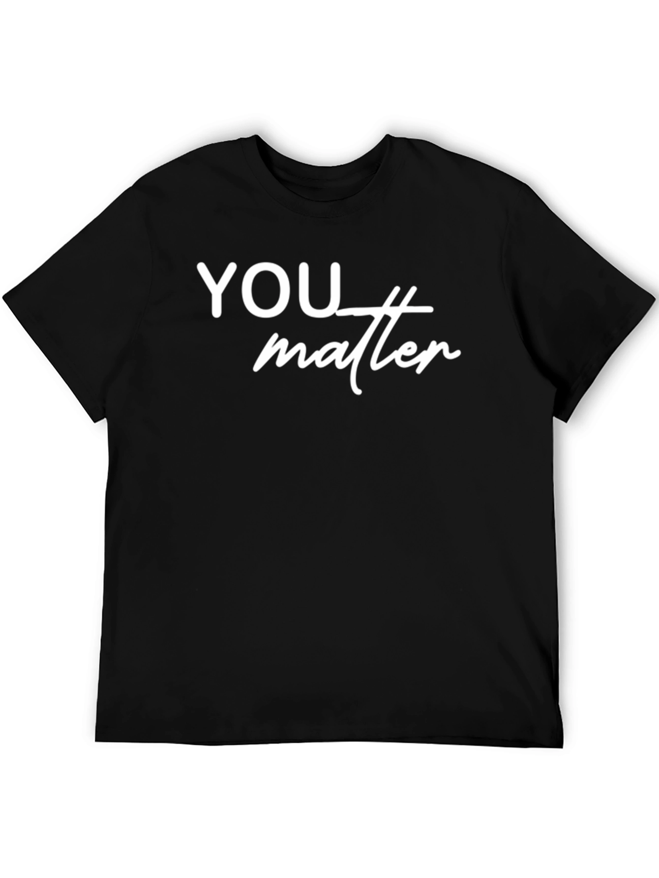 YOU Matter Graphic Tee - Stylish Black T-Shirt