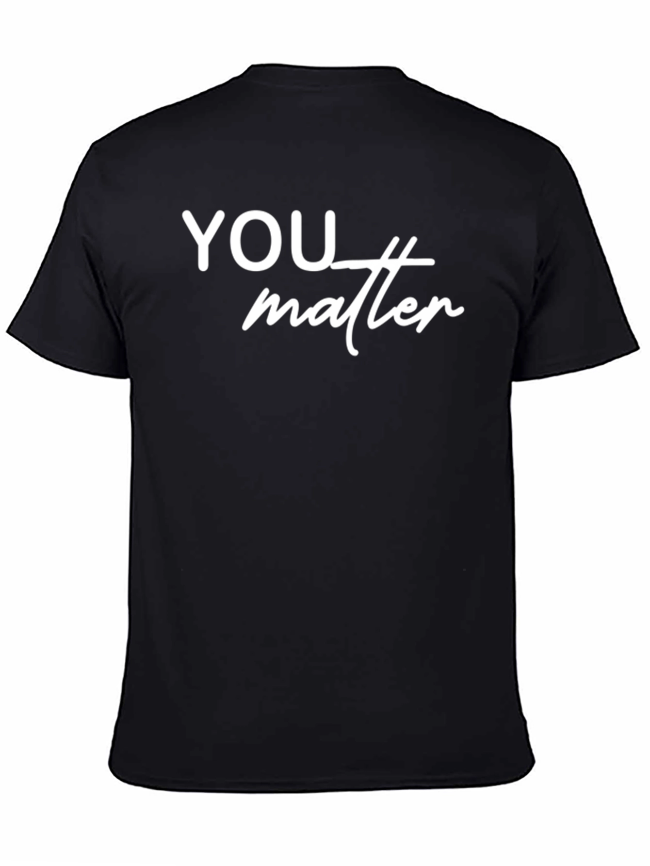 YOU Matter Graphic Tee - Stylish Black T-Shirt