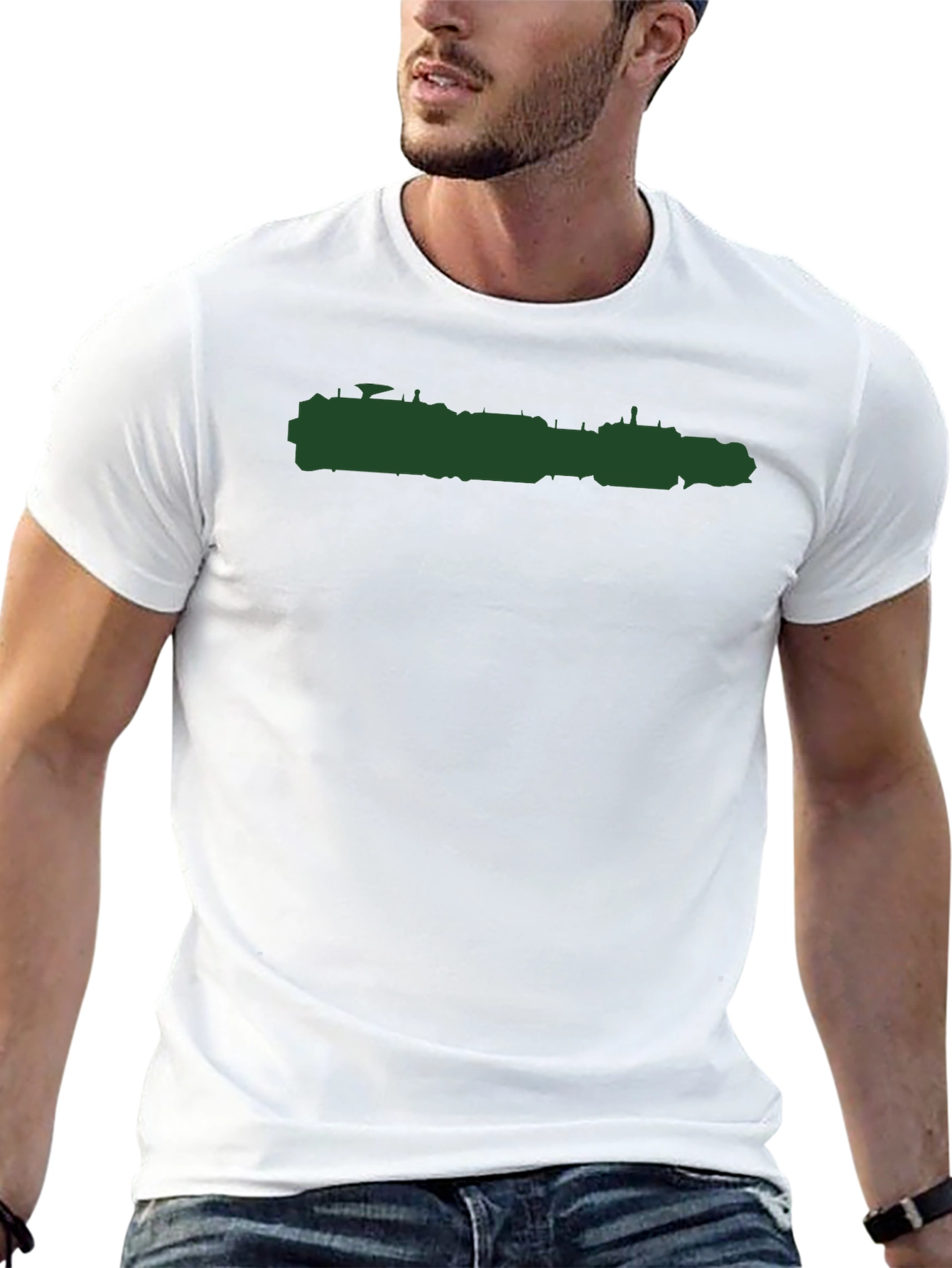 Mens Graphic Print Crew Neck T-Shirt